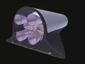 big falcon rocket bfr 3D Model