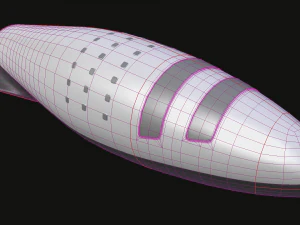 big falcon rocket bfr 3D Model