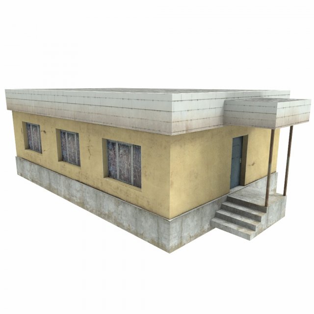 old buildings low poly 3D Model .c4d .max .obj .3ds .fbx .stl .blend 