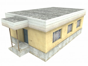 old buildings low poly 3D Model