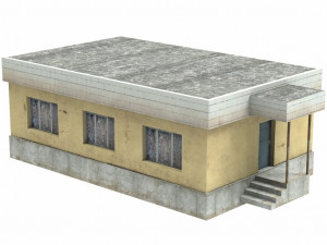 old buildings low poly 3D Model