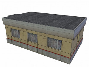 old buildings low poly 3D Model