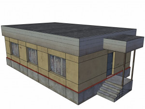 old buildings low poly 3D Model