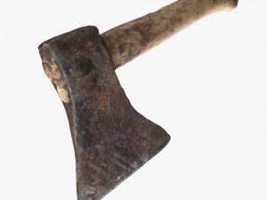 zużyty topór Model 3D