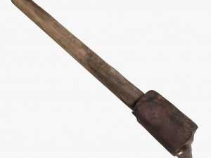 worn axe Modèle 3D