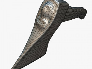 worn axe Modèle 3D