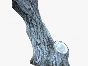 painted tree trunk 3D Model