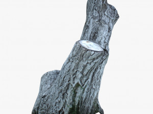 painted tree trunk Modelo 3D