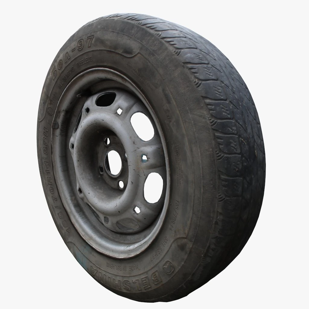 old car wheels 3D Model .c4d .max .obj .3ds .fbx .stl .blend 