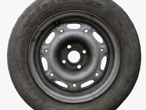 old car wheels 3D Model