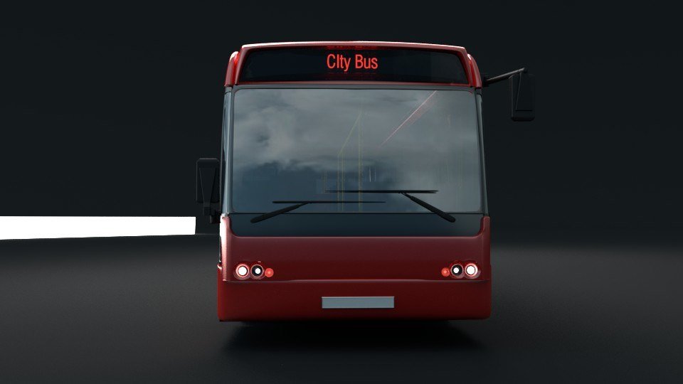 Автобус 3д модель