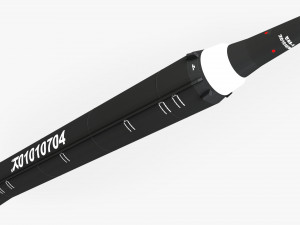 3d hwasong-12 ballistic missile 3D Model
