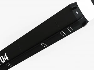 3d hwasong-12 ballistic missile 3D Model