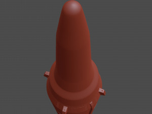 3d hwasong-12 ballistic missile Modelo 3D