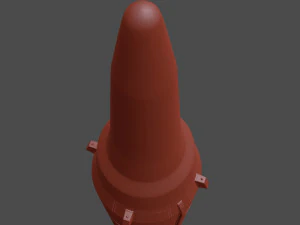 3d hwasong-12 ballistic missile 3D Model