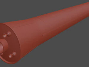 3d hwasong-12 ballistic missile 3D Model