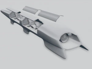 hyperloop Modello 3D