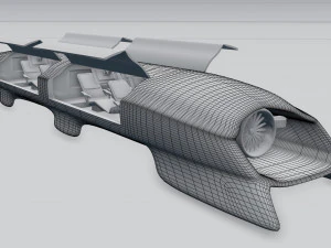 hyperloop Modello 3D