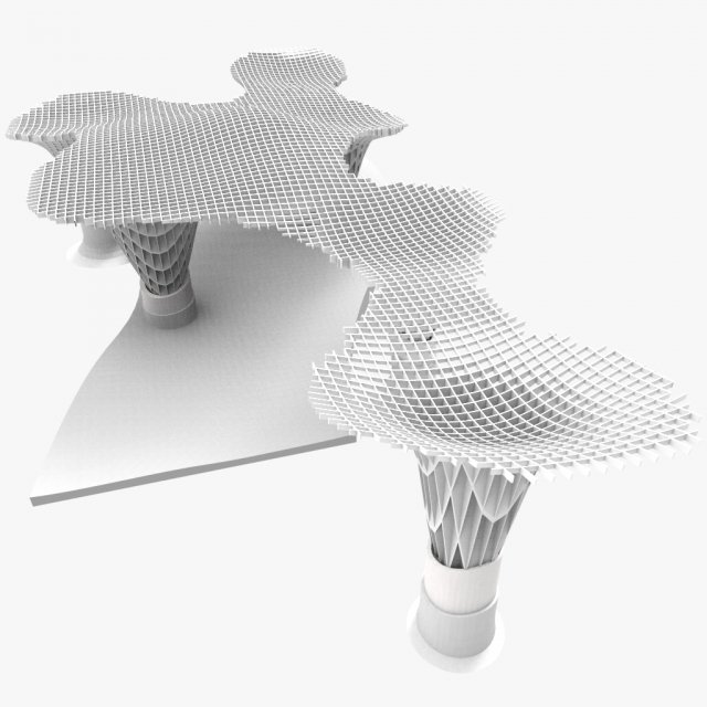 metropol parasol 3Dモデル .c4d .max .obj .3ds .fbx .stl .blend 