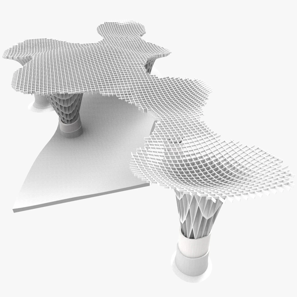 metropol parasol 3D Model .c4d .max .obj .3ds .fbx .stl .blend 