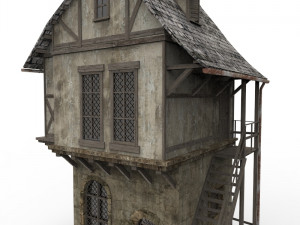 medieval house Model 3D