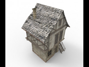 medieval house Model 3D