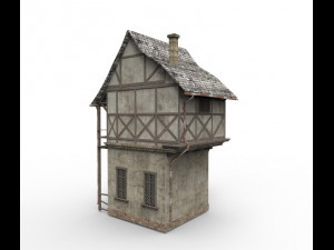 medieval house Model 3D