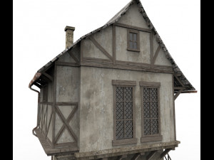 medieval house Model 3D