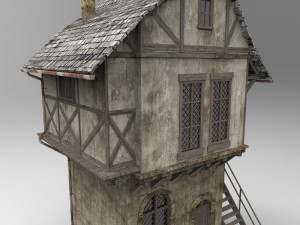 medieval house Model 3D