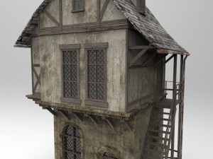 medieval house Model 3D