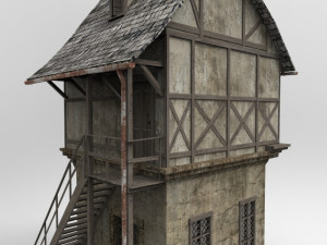medieval house Model 3D