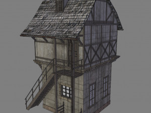 medieval house Model 3D