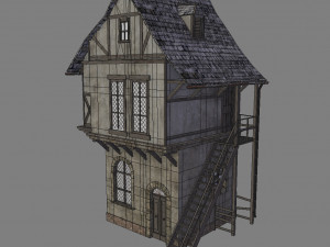 medieval house Model 3D