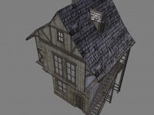 medieval house Model 3D