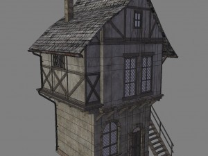 medieval house Model 3D