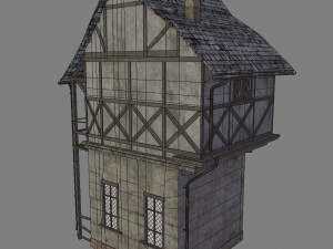 medieval house Model 3D