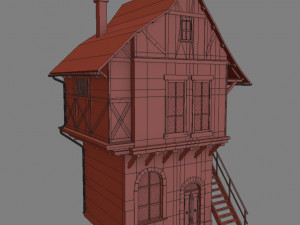 medieval house Model 3D