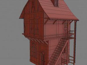 medieval house Model 3D