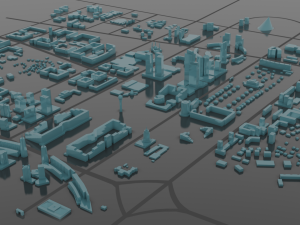astana city scape 3D Model
