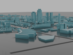 astana city scape 3D Модель