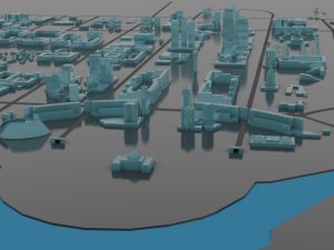 astana city scape 3D Модель