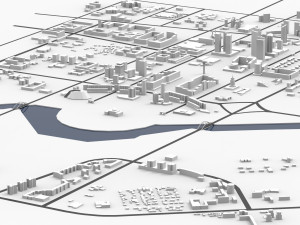 astana city scape 3D Модель