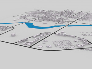 astana city scape 3D Модель