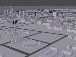 astana city scape 3D Модель