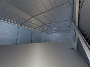 warehouse hall Modèle 3D