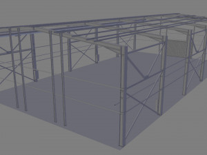warehouse hall Modèle 3D