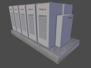 tesla powerpack 3D Model