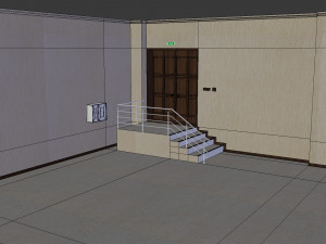 a large room for public meetingshall 3D Modell