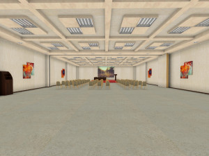 a large room for public meetingshall 3D Model
