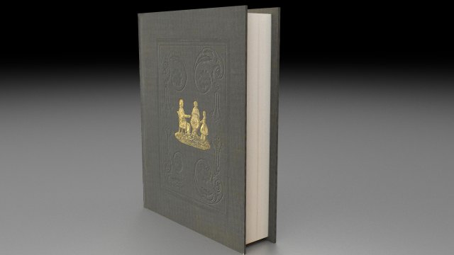 book low poly free low-poly Model 3D .c4d .max .obj .3ds .fbx .stl .blend 